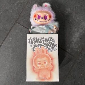 Open Box but Brand New Big into Energy Labubu Toy - White and Purple “Luck”